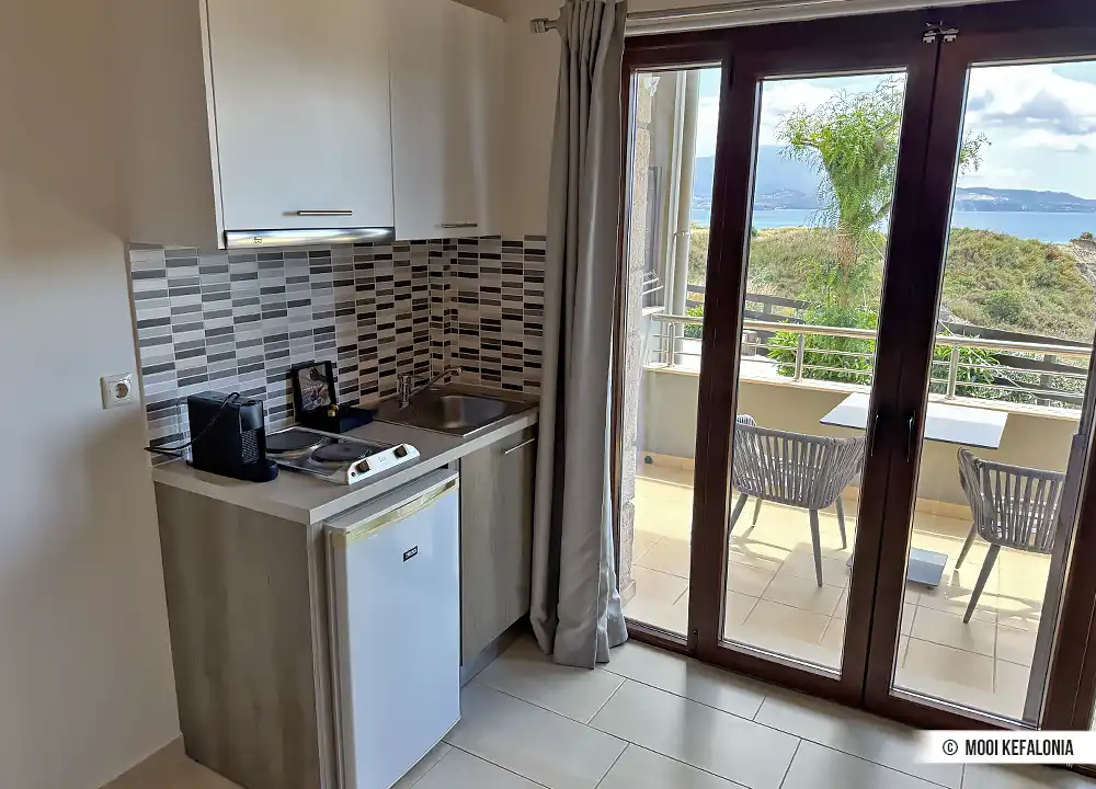 Keuken Tramonto Suites Kefalonia