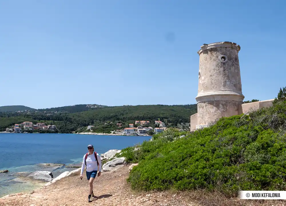 Wandeling naar de vuurtoren in Fiscardo